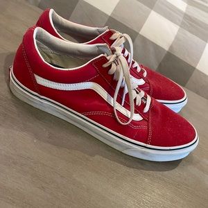 Men’s VANS Old Skool Red sneakers Size 11.5